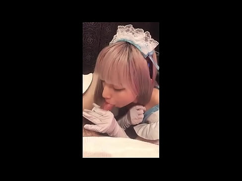 ❤️ Јапански идол [маиука], костим француске собарице, први део, пушење и дркање са лосионом Хард порно код нас ❌❤